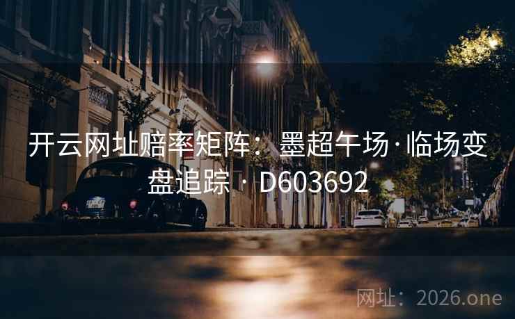 开云网址赔率矩阵：墨超午场·临场变盘追踪 · D603692  第2张