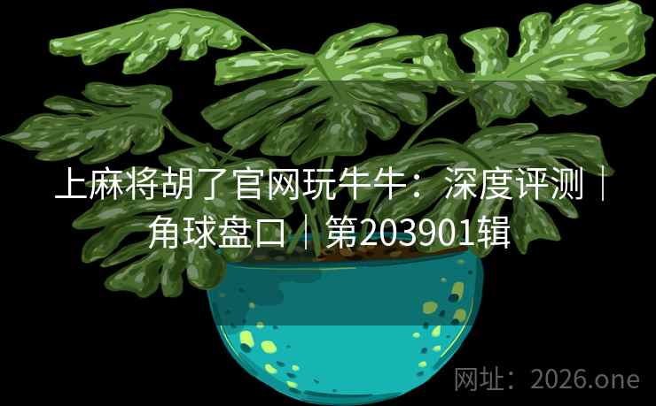 上麻将胡了官网玩牛牛：深度评测｜角球盘口｜第203901辑