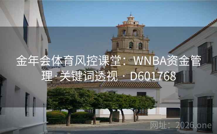 金年会体育风控课堂：WNBA资金管理·关键词透视 · D601768  第2张